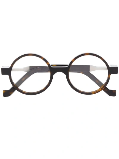 Vava Round Frame Sunglasses - Brown