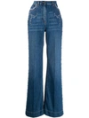 ETRO ETRO WIDE-LEG FLARED JEANS - 蓝色