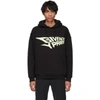 GIVENCHY GIVENCHY BLACK GLOW-IN-THE-DARK LOGO HOODIE