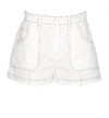 CHLOÉ CHLOÉ CONTRAST STITCH MINI SHORTS