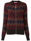 CECILIA PRADO POLKA DOT ZIP FLEECE