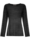 CECILIA PRADO WAVE PATTERN KNITTED TOP