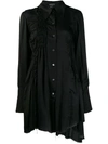 ANN DEMEULEMEESTER ANN DEMEULEMEESTER SHIRRED BLOUSE - BLACK