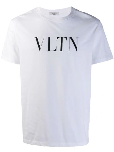Valentino Vltn Print T-shirt - White In White