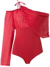 AMIR SLAMA DRAPE ONE SHOULDER BODY