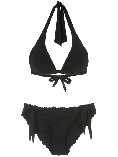 Amir Slama Triangle Two-piece Bikini In Black