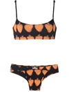 AMIR SLAMA PRINTED BIKINI SET