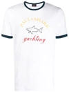 Paul & Shark Logo Motif T-shirt In White