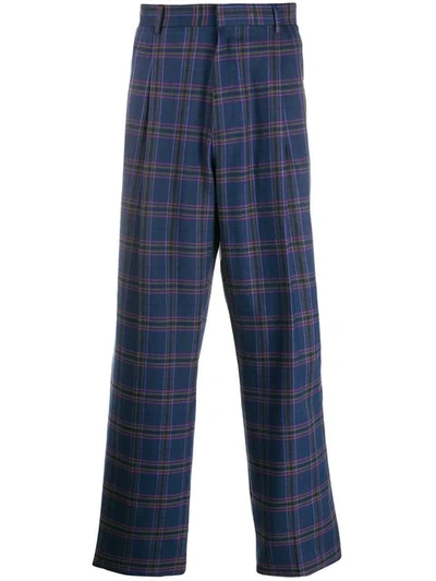 Etro Plaid Tailored Trousers - 蓝色 In Blue