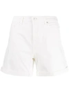 7 FOR ALL MANKIND 7 FOR ALL MANKIND BOY DENIM SHORTS - WHITE
