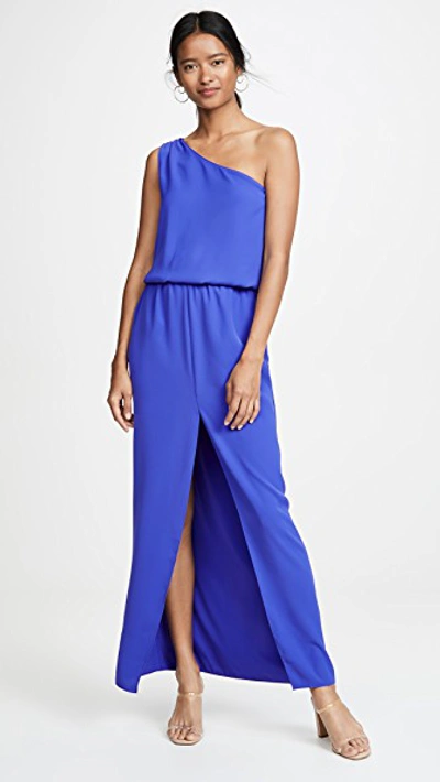 Amanda Uprichard Cher Maxi Dress In Nu Blue