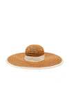 EUGENIA KIM SUNNY RIBBON-TRIMMED CROCHETED SUNHAT,718962