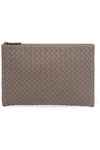 BOTTEGA VENETA INTRECCIATO LEATHER POUCH