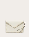 VALENTINO GARAVANI VALENTINO GARAVANI ROCKSTUD CALFSKIN POUCH