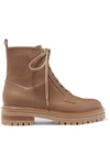 Gianvito Rossi Martis 40 Leather Ankle Boots In Camel