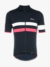 RAPHA RAPHA BLUE BREVET JERSEY STRIPED WOOL BLEND TOP,BJR06XXDNP14026434