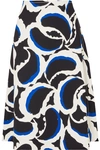 MARNI PRINTED CREPE MIDI SKIRT