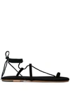 Tkees Jo Suede And Leather Sandals In Black