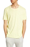 Atm Anthony Thomas Melillo Slub Knit Space Dye Tee In Lemon