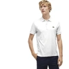 Lacoste Men's Regular Fit Pima Cotton Interlock Polo In White