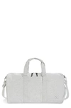 Herschel Supply Co Canvas Duffle Bag In Light Grey Crosshatch