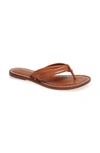 Bernardo Miami Two Strap Thong Sandals In Luggage