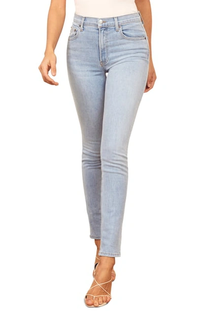 Reformation High Waist Ankle Skinny Jeans In Dnu Amalfi