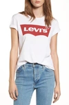 Levi's Logo Printed T-shirt In White