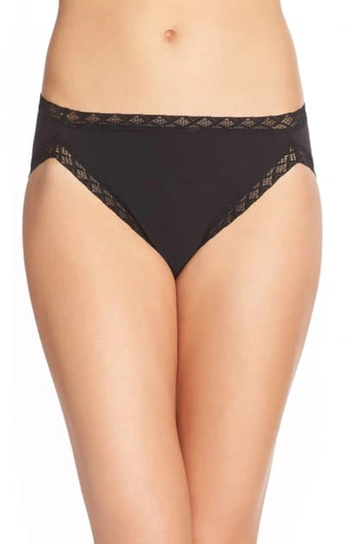 Natori Bliss French Cut Briefs In Black