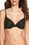 On Gossamer Next To Nothing Underwire T-shirt Bra In Black