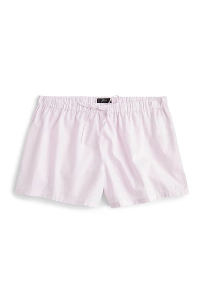 Jcrew End On End Cotton Sleep Shorts In Dover Pink
