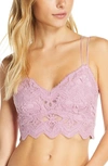 Free People Intimately Fp Ilektra Lace Bralette In Purple