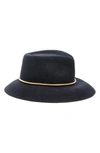 ERIC JAVITS BEATRIZ WOOL FELT FEDORA - BLACK,12087