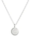 ANNA BECK INITIAL PENDANT NECKLACE,4277N-TWT-S
