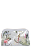 TED BAKER PISTACHIO PRINT MAKEUP BAG,WXG-MOI-DH9W