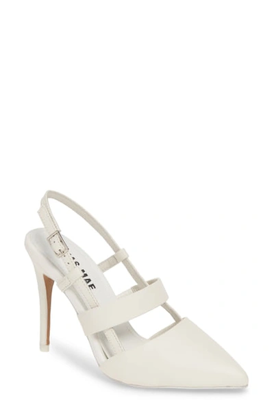 Alias Mae Tyla Pointy Toe Slingback Pump In Light Grey Leather