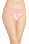 Natori Bliss Perfection Bikini In Pop Peach Tie Dye Print