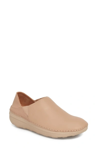 Fitflop Superloafer Flat In Beechwood Leather