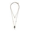 ALEXANDER MCQUEEN ALEXANDER MCQUEEN BEETLE DOUBLE CHAIN NECKLACE,15023638