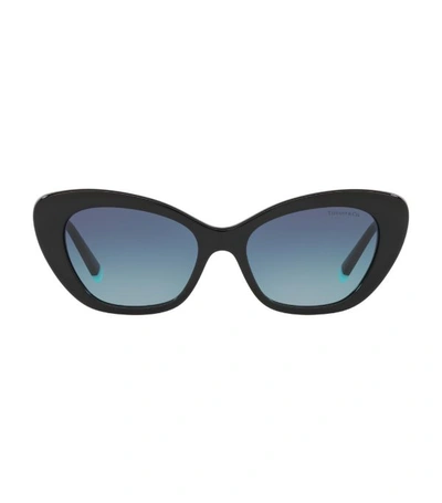 Tiffany & Co Diamond Point 54mm Gradient Cat Eye Sunglasses In Tiffany Blue Gradient