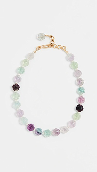 Brinker & Eliza Flower Child Choker In Multi