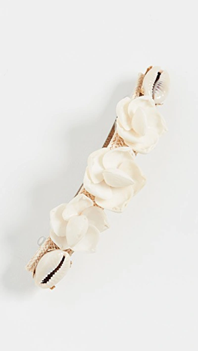 Brinker & Eliza Tulum Barrette In White