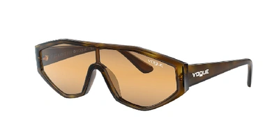 Vogue Eyewear Sunglasses, Vo5284s 32 Highline In Dark Havana/orange Gradient Grey Gradient