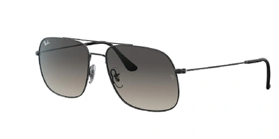 Ray Ban Ray-ban Rb3595 Rubber Black Sunglasses In Grey-black