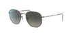 Ray Ban Ray-ban Mens Black Rb3548n Hexagonal Sunglasses In Grey-black