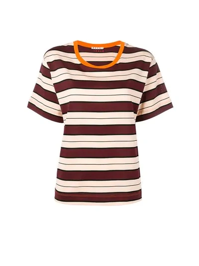 MARNI STRIPED PATTERN T-SHIRT 