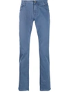 CORNELIANI CORNELIANI 直筒长裤 - 蓝色