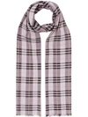 BURBERRY Vintage Check Lightweight Wool Silk Scarf