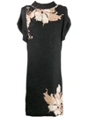 ETRO ETRO FLORAL SHIFT DRESS - BLACK