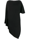 ETRO ETRO ASYMMETRIC DRESS - BLACK
